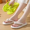 thumbnail image 7 of Wide Flip Flops for Women Rubber Shower Thong Basic Walking Sandals Summer Indoor Shoes (Black 10.5), 7 of 7