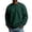 Dark Green -AI09, variant on Mens Fleece Lined Crewneck Pullover Sweatshirt Thermal Winter Fleece-lined crewneck sweatshirt with ribbed collar, cuffs, hem Coffee S