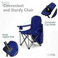 thumbnail image 6 of Alpha Joy Folding Canopy Chair Beach Camping Chair with Cup Holder and Storage Bag Suitable for Outdoor Camping Fish, Blue, 6 of 7