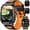 Carbon Orange, variant on Men Smartwatch for iPhone Android, 2.1" AMOLED, 1100mAh, LED Flashlight, 170+ Sport Modes, IP68 Waterproof, Compass, Pedometer, Fitness Tracker, Father's Day & Men's Gift