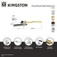 thumbnail image 4 of Kingston Brass KTML1 Milano Front Mount Toilet Tank Lever, Left/Right Installation in Polished Chrome, 4 of 5