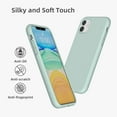 thumbnail image 6 of Liquid Silicone Case Compatible with iPhone 11 (6.1"), Full Body Protection Gel Rubber Cover with Soft Microfiber Lining, Scratch Resistant Shockproof Protective Phone Case, Turquoise, 6 of 13