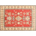 thumbnail image 1 of Ahgly Company Indoor Rectangle Traditional Brown Gold Geometric Area Rugs, 6' x 9', 1 of 6