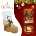 thumbnail image 4 of 1 PCS Christmas Stocking Deer Pattern Big Warm 18 x 12 Inch Hanging Xmas Stockings Decoration for Family Party Ornaments Decor Fireplace Holiday Gift Decor, 4 of 7