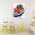 thumbnail image 3 of Stupell Industries Contemporary Graffiti Sneaker on White Canvas Art, 30 x 40, by Creative Studio, 3 of 8