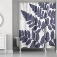 thumbnail image 2 of Creative Products Navy Fern Collage 71x74 Shower Curtain, 2 of 2
