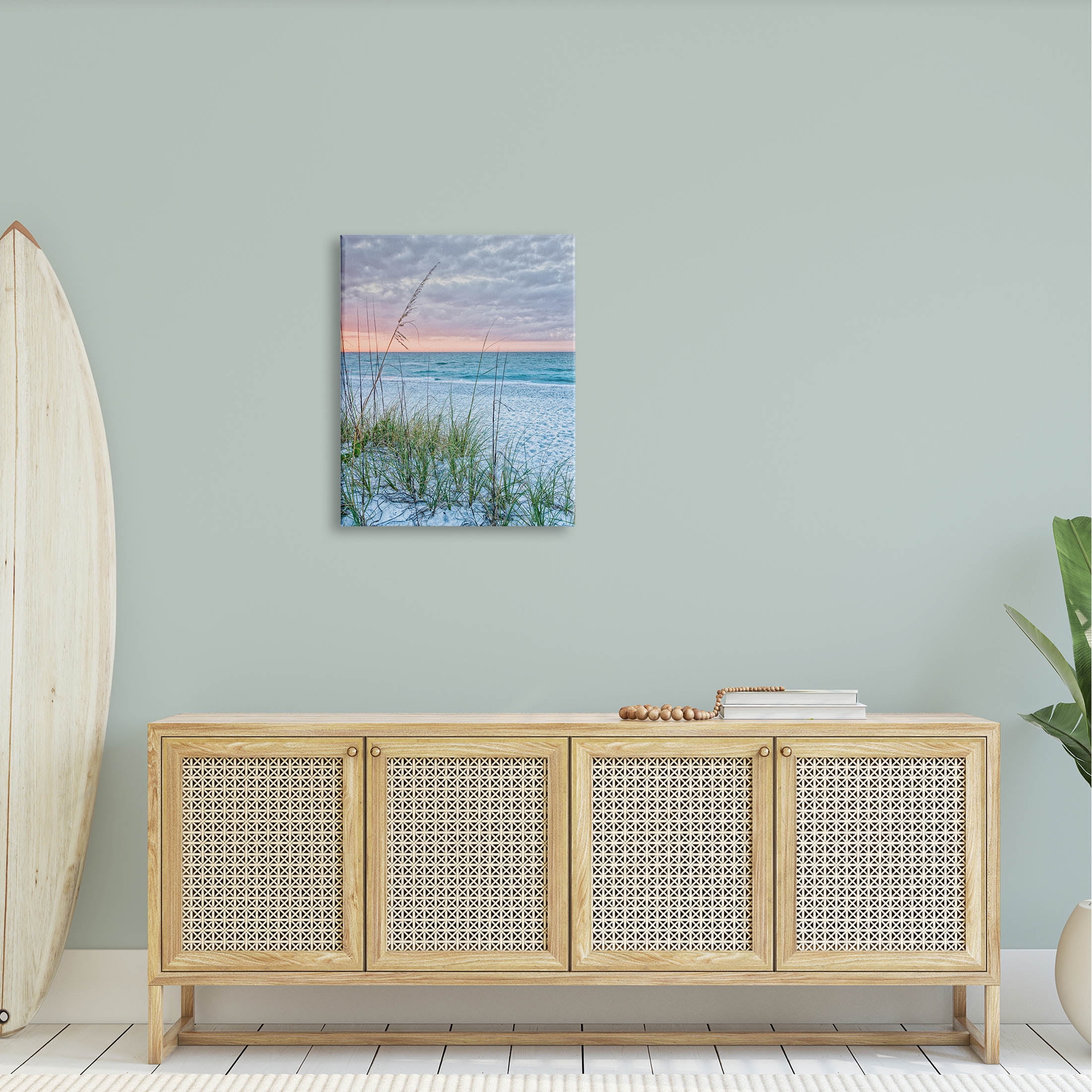 Stupell Industries Coastal Sea Grass Sprigs Beach Shore Photograph Gallery Wrapped Canvas Print Wall Art, Design by Mary Lou Photography