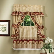 Achim Sunflower Cottage Window Curtain Set - 57x36 - Antique