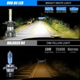 thumbnail image 4 of H4/9003+9145/H10 LED Headlight Kit High and Low Beam & Fog Light Bulb Kit Plug&Play White，Set of 4, 4 of 10