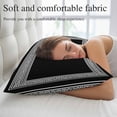 thumbnail image 6 of Black Geometric Pillow Covers 24x36 Inch Cal King Size, Greek Key Design Abstract Modern Art Decorative Pillowcase with Zipper, Microfiber Breathable Pillowcases for Sofa Bed Living Room, 6 of 9