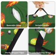 thumbnail image 6 of Football and Basketball Green Pattern Teens Toddler Nap Mat with Pillow, Sleeping Mat Bag for Preschool Daycare 50"x20", 6 of 6