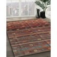 thumbnail image 2 of Ahgly Company Indoor Rectangle Contemporary Dark Almond Brown CON3049X Area Rugs, 6' x 9', 2 of 6