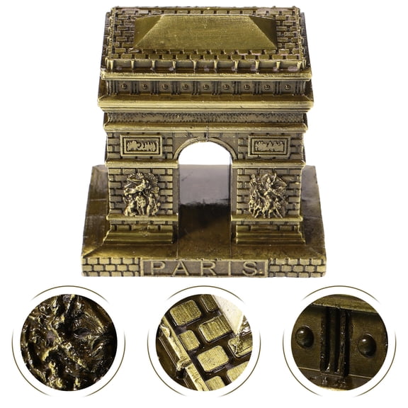 Vosarea Decorative Brown Metal Sculpture for Home Display Featuring Intricate Architecture and Collectible Value