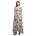 thumbnail image 1 of Bimba Floral Women Summer Printed V Neck Long MaxiÂ&nbsp;DressÂ&nbsp;Holiday Resort Wear-Medium, 1 of 4