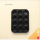 thumbnail image 4 of Juego de 1 molde para muffins de acero al carbono antiadherente negro (M) Sailing Electrónica, 4 of 5