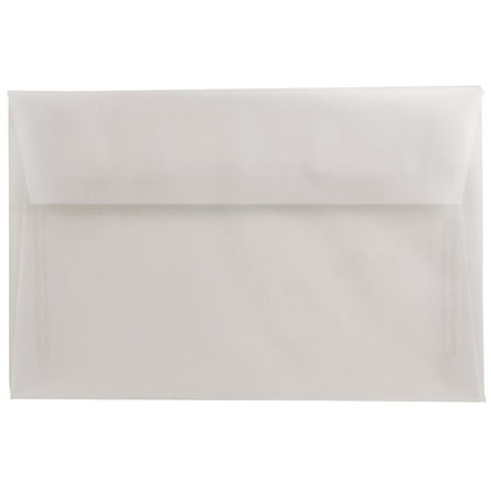UPC: 0842497109787 | JAM 6 x 9 Translucent Envelopes  Clear  50/Pack