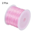 thumbnail image 3 of Unique Bargains Elastic Cord DIY Making Stretchy String Craft Wire, Pink, 2 Rolls, 3 of 6