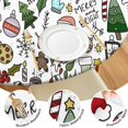 thumbnail image 4 of Multicolor Christmas Pattern Round Fitted Tablecloth with Elastic Edge,Dining Table Cover Waterproof,Outdoor Round Tablecloth for Camping,Dining,Indoor and Outdoor, 4 of 7