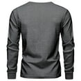 thumbnail image 4 of VJATTWR Men's Long Sleeve Pocket T-Shirt, Classic Casual Style, Ribbed Crewneck, Durable Hem S, 4 of 4