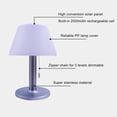 thumbnail image 3 of Lámpara de escritorio de luz de mesa LED de energía solar de 3.7V 5W con cadenas de cremallera al aire libre, 3 of 8