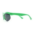 thumbnail image 3 of Unique Trendy 90s Sport Half Rim Plastic Fashion Sunglasses Green - Black, 3 of 4