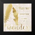thumbnail image 2 of Nan 15x15 Black Modern Framed Museum Art Print Titled - Feathers Wonder, 2 of 5