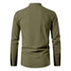 thumbnail image 4 of Mens Slim Fit Camisas de Manga Larga Cuello de Pie Suéter Blusa para Hombres, Camisas de Manga Larga Casual Elegante Color Sólido Superior, Suave Ligero de la Moda de Verano Tee, 4 of 7