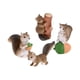 thumbnail image 4 of Juego de 4 mini figuras de ardillas de resina para decorar tartas. B, 4 of 9