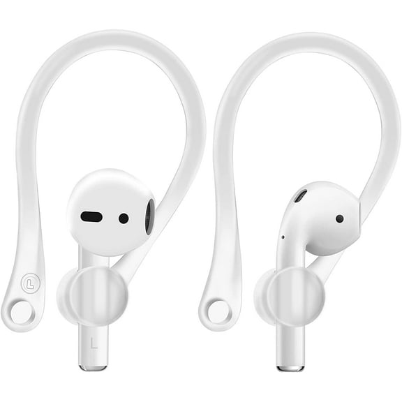 Ear Hooks Designed for Apple AirPods 1, 2, 3, Pro and Pro 2, AirPods Ear Hooks for Running, Jogging, Cycling, Gym - Transparent