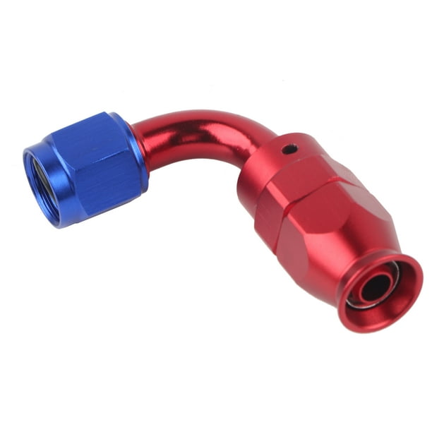 Fuel Hose End Fitting,AN6 90 Degree Push A Push On Fuel Line Hose End  Fitting A Oil Line Hose End Time-Tested Durability 
