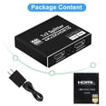 thumbnail image 7 of 4K@60Hz HDMI Splitter 1 in 2 Out, AUBEAMTO Aluminum HDMI Splitter for Dual Monitors Duplicate/Mirror with Same Image, 1x2 HDMI2.0b Splitter HDCP2.2 for Xbox, PS5, Roku (1 Source onto 2 Displays), 7 of 7
