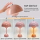 thumbnail image 3 of Flower Bud Table Lamps Rechargeable Modern Mushroom Desk Lamp Touch Control Led Night Light Home Bedroom Decorations, 3 of 5