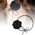 thumbnail image 3 of Gothic collar de tela de flores grandes de encaje largo collar de moda de las mujeres de tendencia en capas clásico collar de joyería Joyería de la gargantilla de las mujeres, 3 of 7