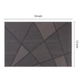 thumbnail image 4 of Unique Bargains Set of 6 Solid Design Placemats for Kitchen Dining Table Decor Black, 4 of 7