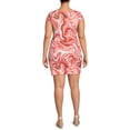 thumbnail image 3 of No Boundaries Junior's Plus Size Crisscross Bodycon Dress, 3 of 5