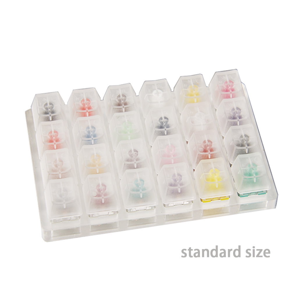 Cherry MX Switch Tester Switch Sampler Mechanical Keyboards Kailh Box 24-Key Switch Testing Tool, with acrylic base