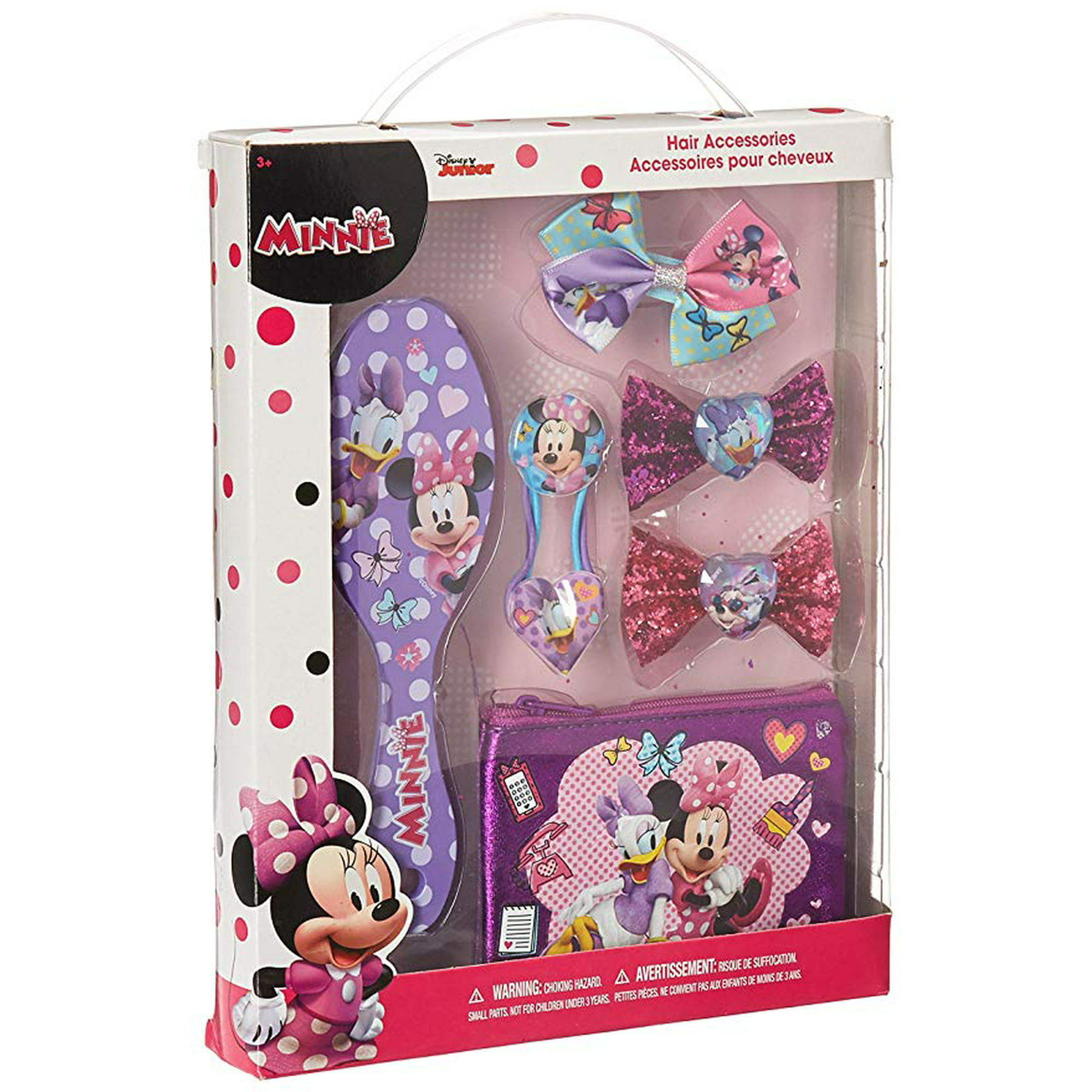 7 Piece Minnie Mouse Hair Set, Includes Hair Brush, Hair Bows, and Hair  Clips | Walmart Canada