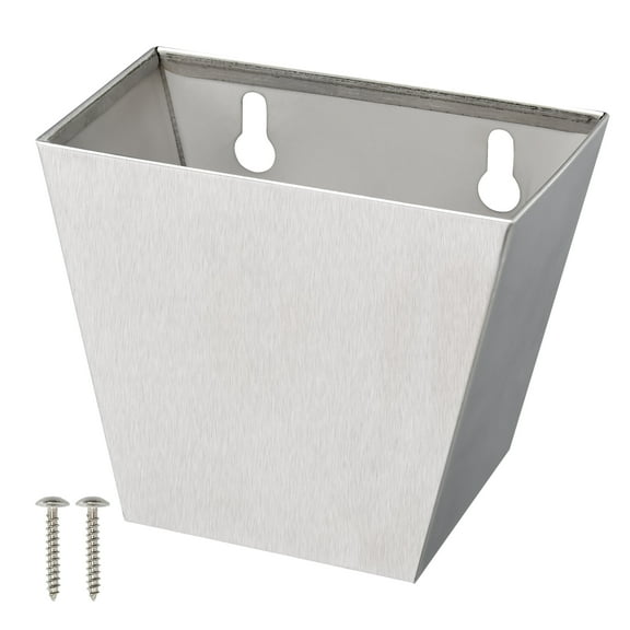 HAIICEN Beer Cap Catcher with Drain Opening Wall Mounted Brushed Silver Stainless Steel Bottle Top Holder