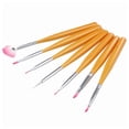 thumbnail image 4 of Vogacara BGVfive 7 unids/set pinceles para pintar uñas Gel pincel acrílico para decoración de uñas pincel para manicura pluma punteado Juegos de manicura, 4 of 6