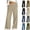 11# Khaki, variant on Jeans for Women High Waisted Wide Leg Baggy Jeans Pull On Straight Leg Stretchy Elastic Waist Denim Pants with Pockets Dark Gray XXL