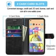 thumbnail image 2 of Galaxy A21 Case, 4G Galaxy A21 Wallet Case,Takfox [RFID Blocking] PU Vegan Leather Cover Card Slots Cash ID Credit Card Holder Magnetic Folio Flip Phone Case Kickstand For Galaxy A21 US Version,Black, 2 of 6