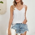 thumbnail image 3 of DuoJiaJ Women's V-Neck Sleeveless Top,Solid Casual Summer Slim Fit Vest,XL, 3 of 5