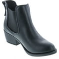 thumbnail image 7 of Soda Women's Chelsea Faux Leather Elastic Side Panel Ankle Boots, 7 of 7