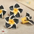 thumbnail image 7 of 20pcs Polymer Clay Plumeria Flower Hair Decoration Barrettes Bracelet Decor Accessories for Beach Party Wedding 15mm (Random Color), 7 of 7