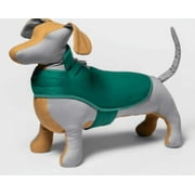 Boots & Barkley Dog Puffer Vest - Green Navy PlaidReversible XS