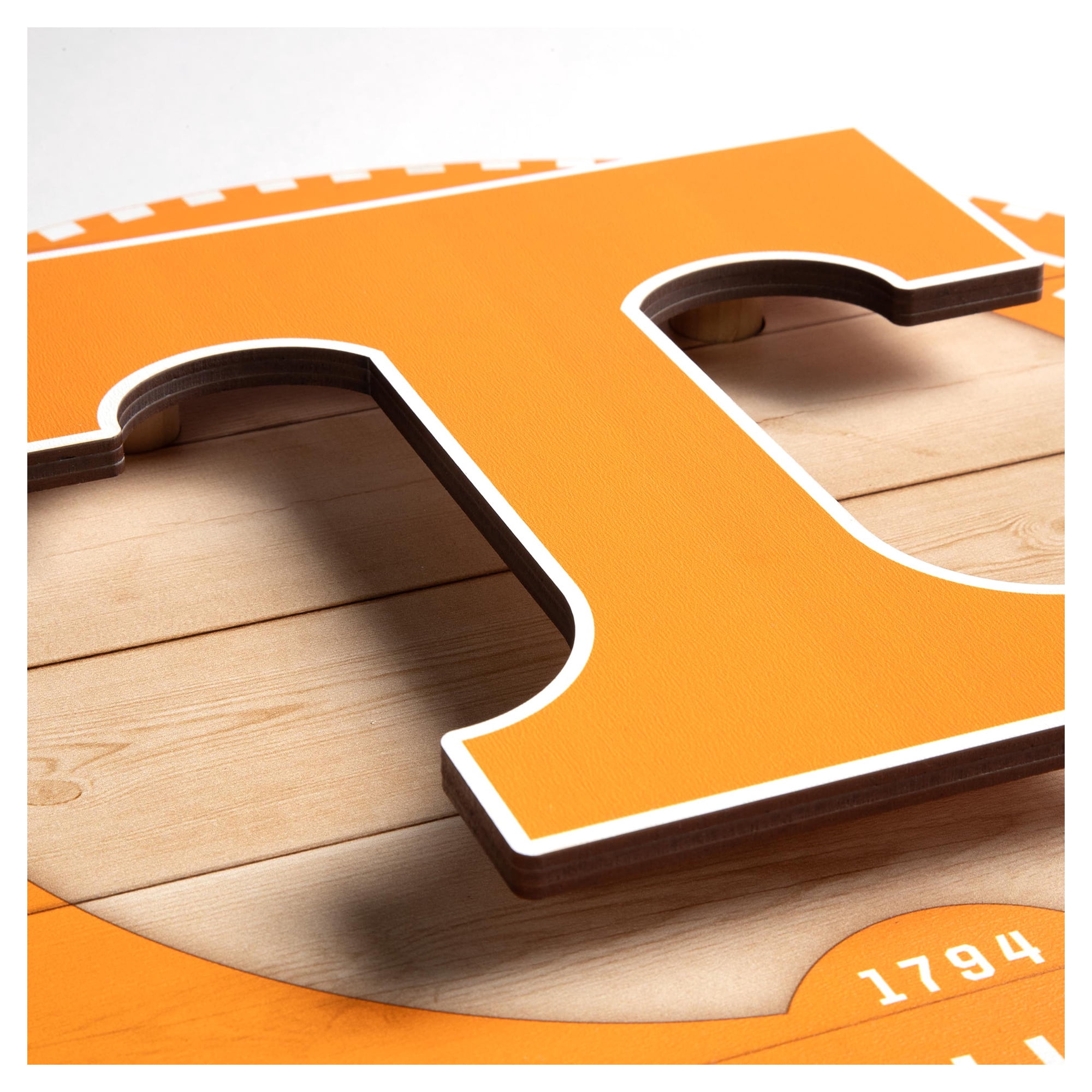 IDNA Tennessee Volunteers 15" x 15" 3DX Logo Circle Backer Wall Art