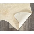 thumbnail image 2 of Linon Fausse Tapis en Peau en Polyester Cowhide Ivoire, 2 of 6
