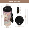 thumbnail image 2 of BZSMCE Coffe Bottles Stainless Steel Travel Mug With Fasshion Cupid’s Bunny Printed, 2 of 8