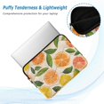 thumbnail image 2 of FORMRS 13-13.3 inch Laptop Sleeve Case Soft Carrying Quilted Computer Bag Cover, Beige Citrus Leaves, 2 of 7