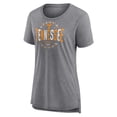 thumbnail image 2 of Women's Fanatics Gray Tennessee Volunteers True Classics Break It Down Tri-Blend T-Shirt, 2 of 3